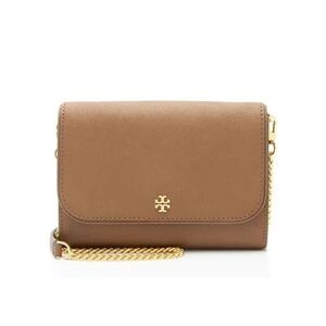 Tory Burch Leather Emerson Wallet on Chain